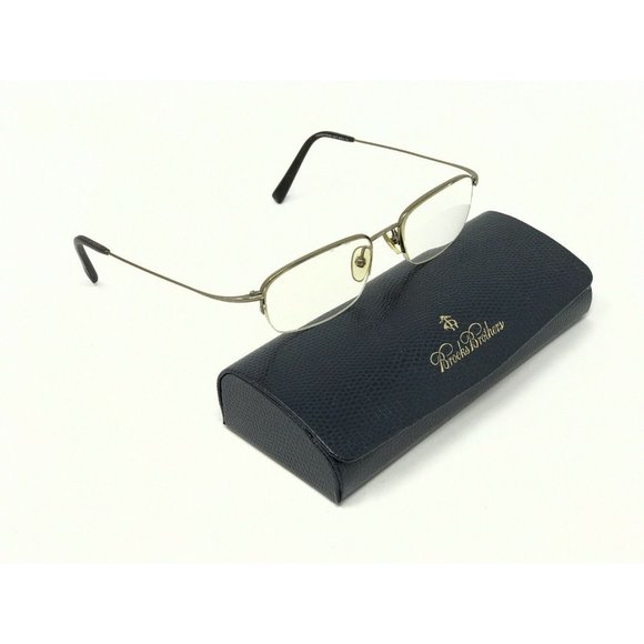 AUTHENTIC BROOKS BROTHERS BB 393 1223T TITANIUM EYEGLASSES SIZE: 50 -18-150 - Picture 3 of 12